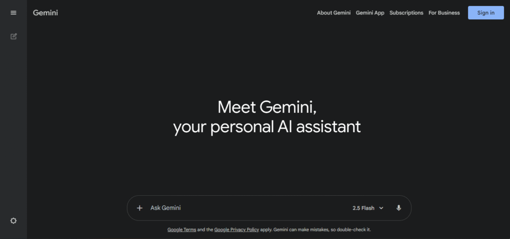 Gemini Web App