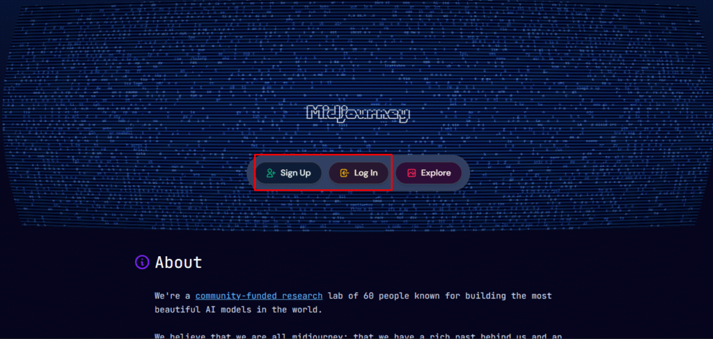 Create an account on midjourney.com
